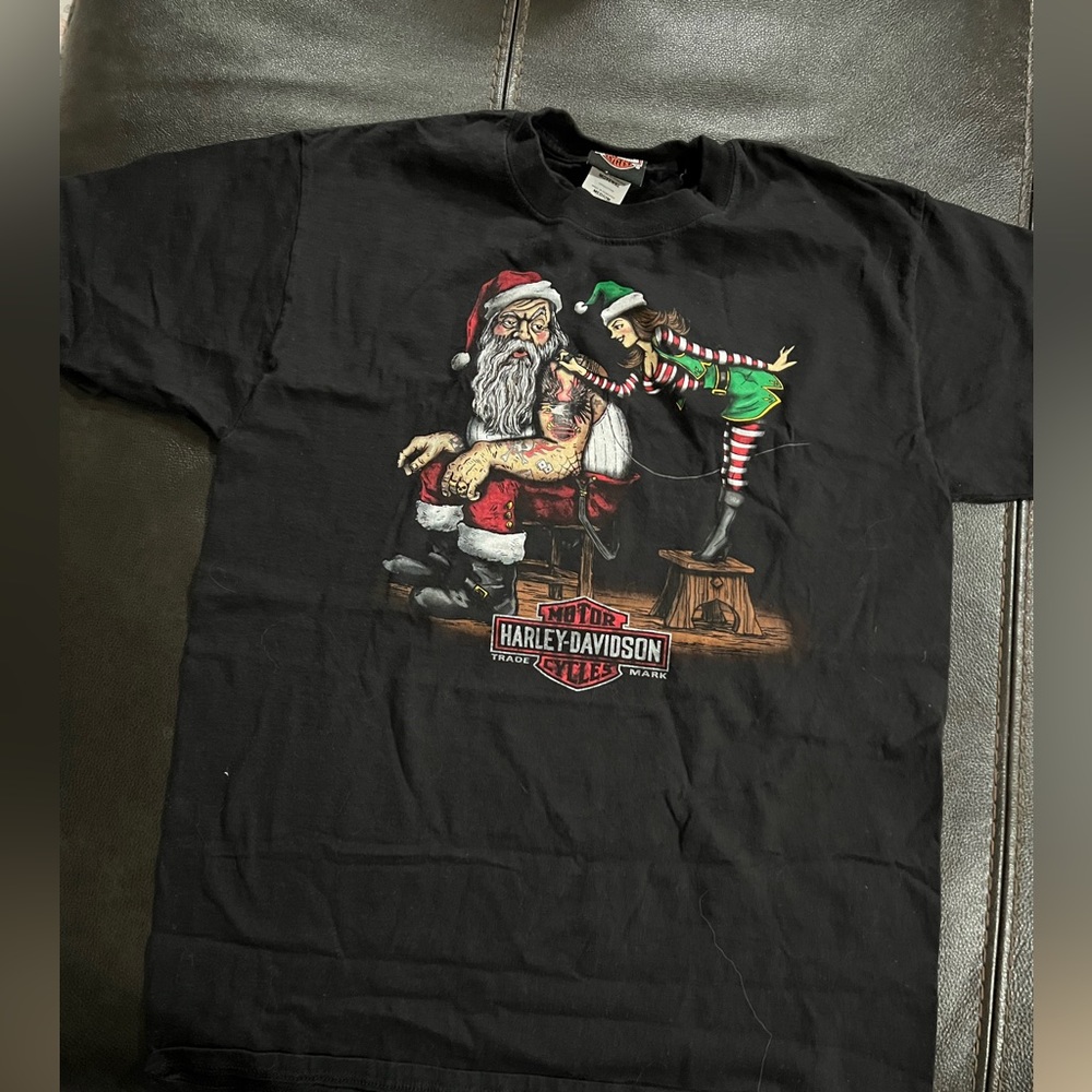 Harley Davidson Christmas T-shirt